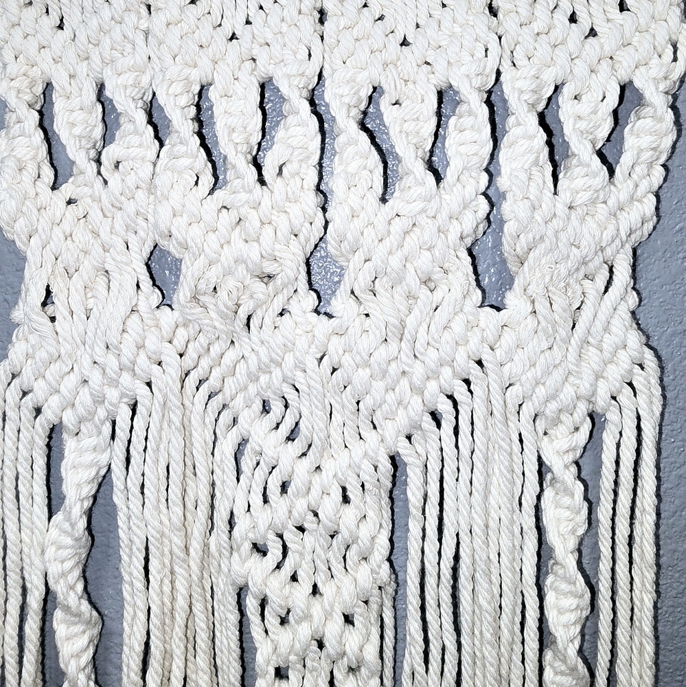 Two-piece set Macrame wall hanging.